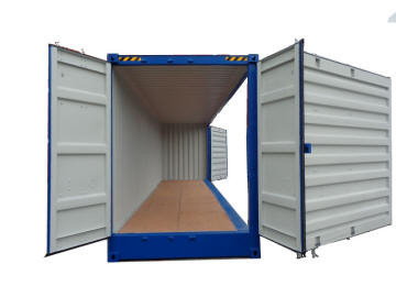 container 40' High cube Open Side 